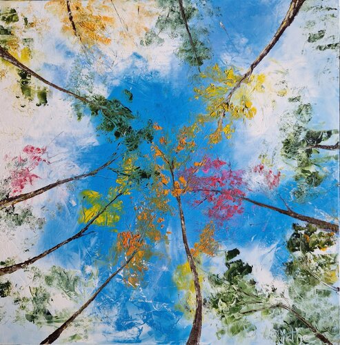 La cime des arbres di Artize, Pittura in vendita su Singulart