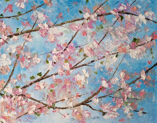 Les branches de pommier by Artize, Painting for Sale on Singulart