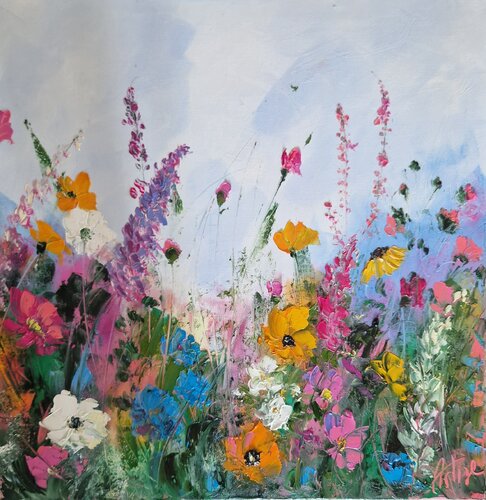 Fleurs sauvages di Artize, Pittura in vendita su Singulart