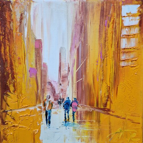 Orange day di Artize, Pittura in vendita su Singulart