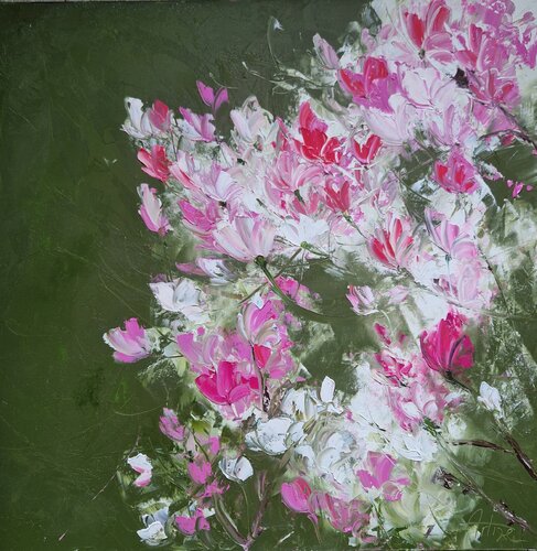 Magnolias pour toujours di Artize, Pittura in vendita su Singulart