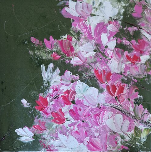 Magnolias For ever by Artize, Painting for Sale on Singulart