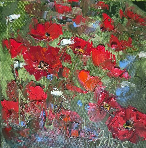 Coquelicots by Artize, 회화 for Sale on Singulart