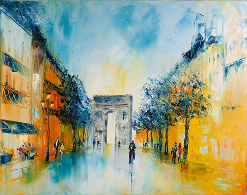 Toutes les routes y mènent by Artize, Painting for Sale on Singulart
