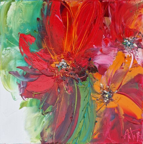 Fleurs d'hiver by Artize, Painting for Sale on Singulart