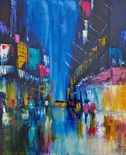 Un soir à New-York von Artize, Malerei kaufen auf Singulart