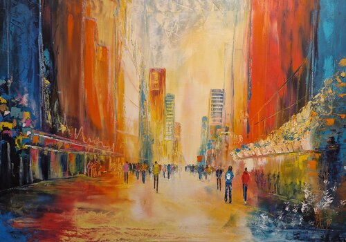 Les uns contre les autres, l'effet papillon par Artize, Peinture en vente sur Singulart