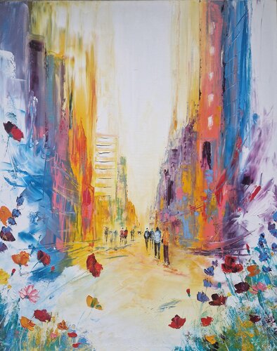 Donne-moi des fleurs di Artize, Pittura in vendita su Singulart