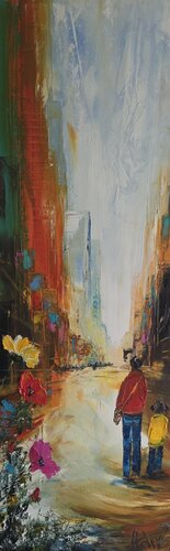 Regarder au delà par Artize, Peinture en vente sur Singulart