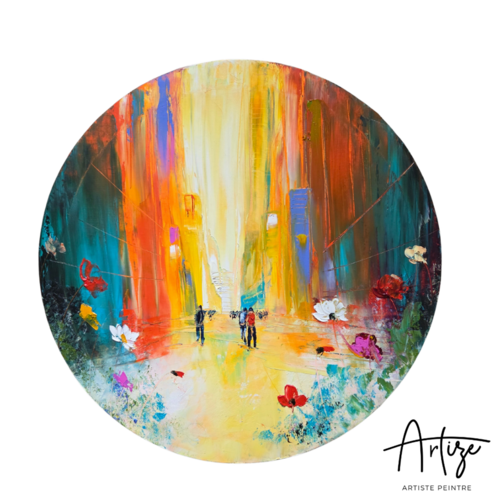 Une lucarne sur le monde by Artize, Painting for Sale on Singulart