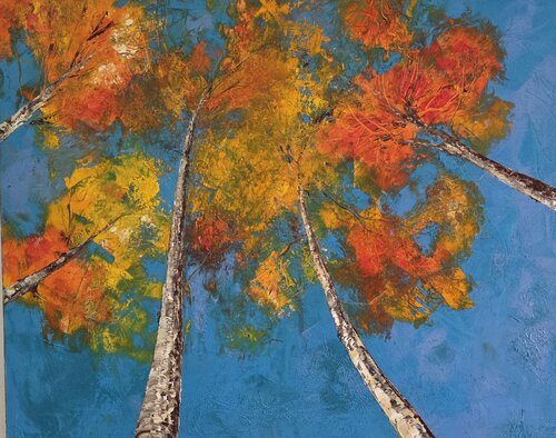 Les feuilles d'or van Artize, Schilderij te koop op Singulart