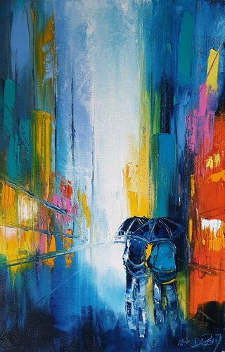 Un reflet dans la nuit by Artize, Painting for Sale on Singulart