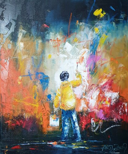 Moment créatif by Artize, Painting for Sale on Singulart