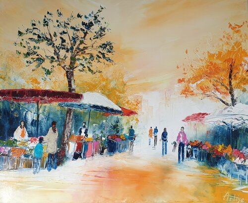 Jour de Marché by Artize, Painting for Sale on Singulart