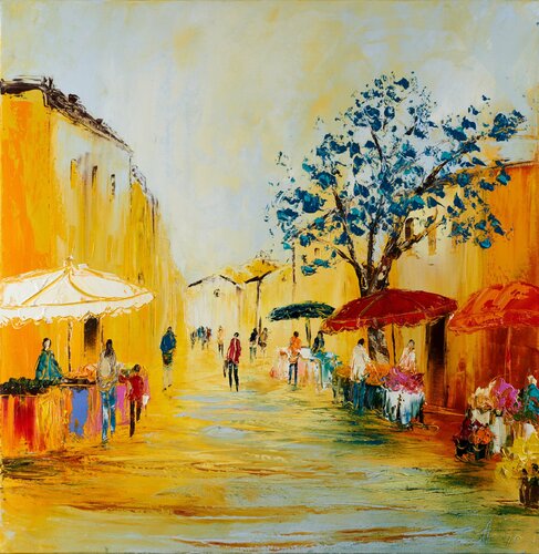 Sous la chaleur by Artize, Painting for Sale on Singulart