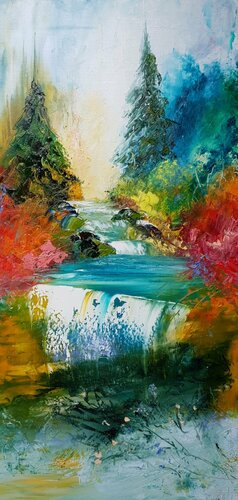 Le pouvoir de l'eau di Artize, Pittura in vendita su Singulart