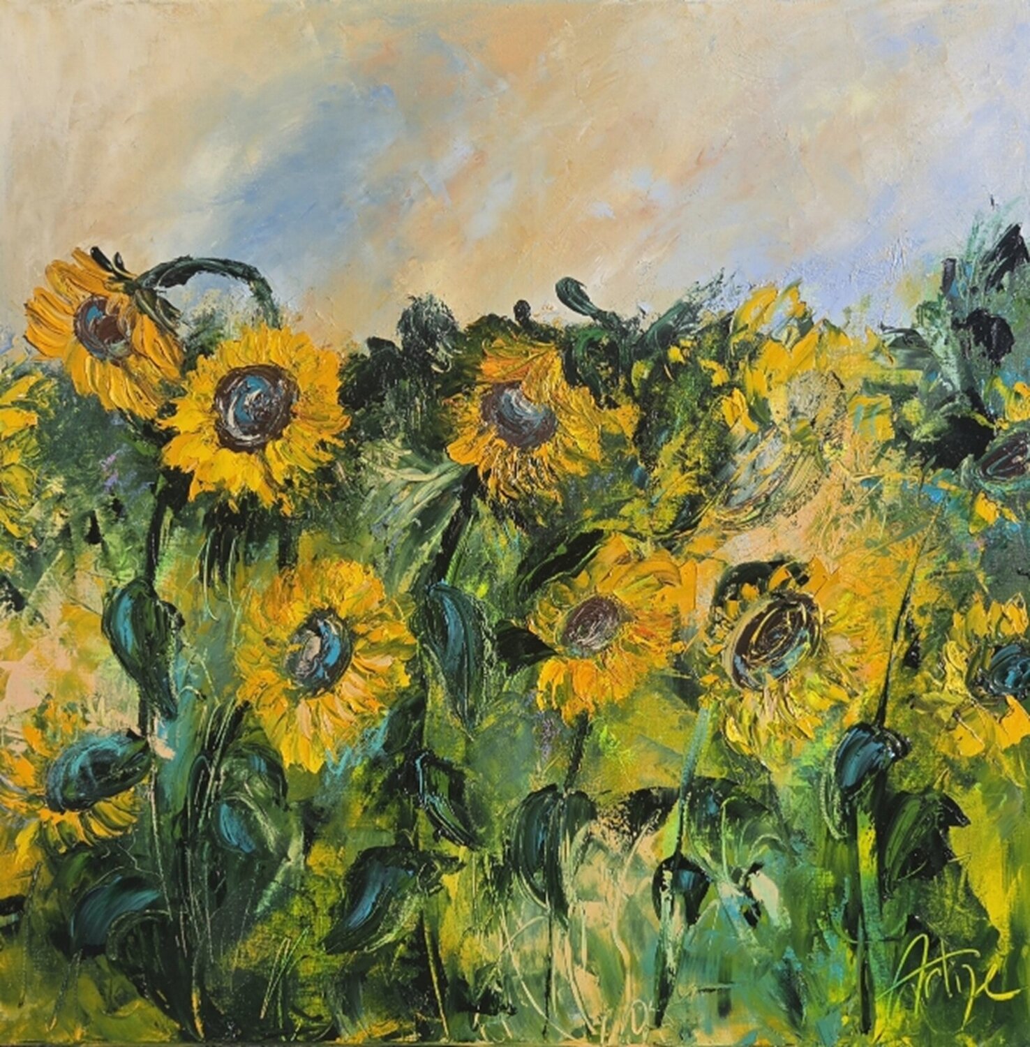 Le champ de tournesol Artize