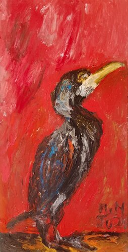 Kormoran von Antje Neppach, Malerei kaufen auf Singulart