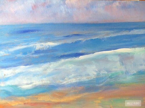 MAR ATARDECIDO by María del Valle RUBIO, 絵画 for Sale on Singulart