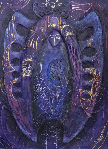 Witch of the Night di Oksana Lopokha, Pittura in vendita su Singulart