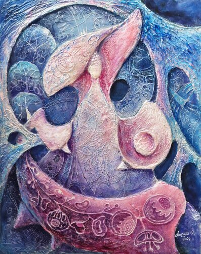 Frosty motifs di Oksana Lopokha, Pittura in vendita su Singulart