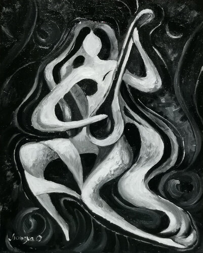 Flowing Form (Music 1) von Oksana Lopokha, Malerei kaufen auf Singulart