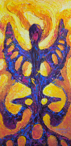 Unburnable Wings di Oksana Lopokha, Pittura in vendita su Singulart