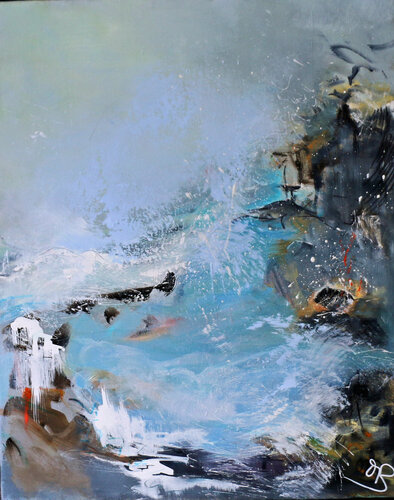 EN MER 2 par martine bonnamy, Peinture en vente sur Singulart