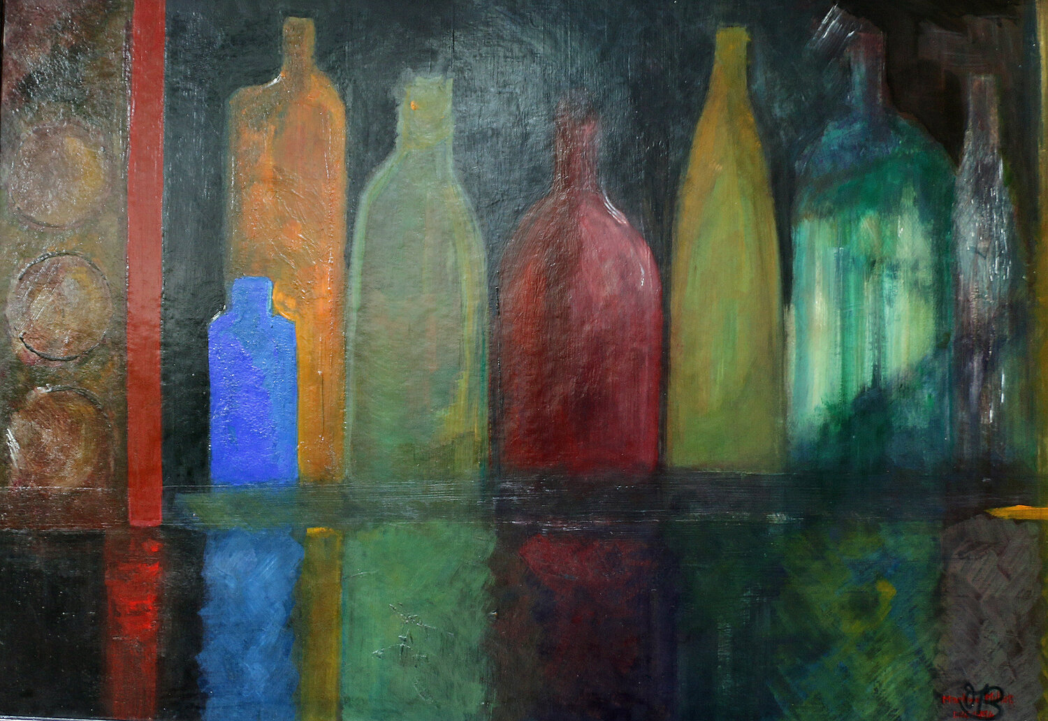 LA BOUTEILLE BLEUE martine bonnamy