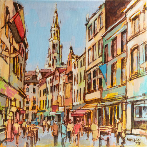 The Colors of Brussels di Micjan, Pittura in vendita su Singulart