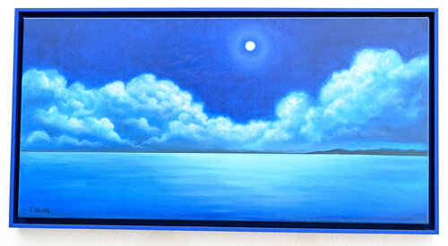 Night seascape in a frame von Tanya Shark, Malerei kaufen auf Singulart