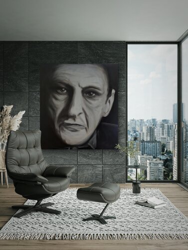 Lucien Freud di Laurie Strachan, Pittura in vendita su Singulart