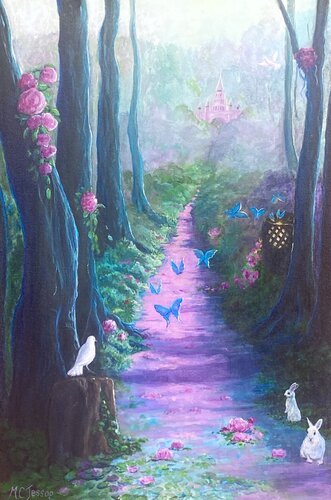 Keepers of the Fairy Castle van Marilyn Jessop, Schilderij te koop op Singulart
