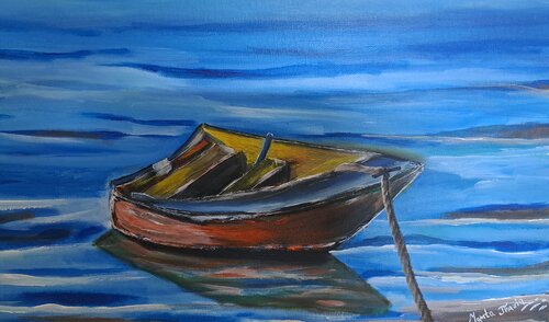 Tethered in Silence von Mamta Jharia, Malerei kaufen auf Singulart