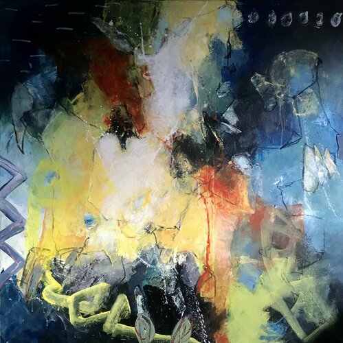 EFFETS TELLURIQUES.03 van Francine Scrignac, Schilderij te koop op Singulart