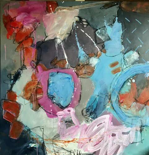 EFFETS TELLURIQUES.09 van Francine Scrignac, Schilderij te koop op Singulart