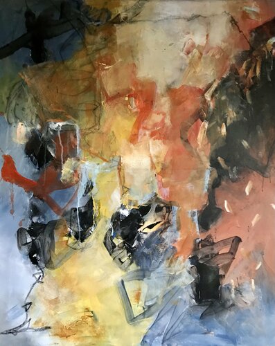 EFFET TELLURIQUES.13 van Francine Scrignac, Schilderij te koop op Singulart