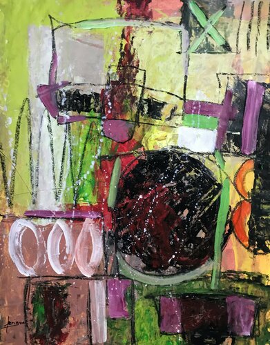 EFFETS TELLURIQUES.12 van Francine Scrignac, Werk op papier te koop op Singulart