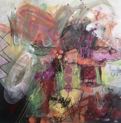 CHEMIN JUBILATOIRE1 van Francine Scrignac, Schilderij te koop op Singulart