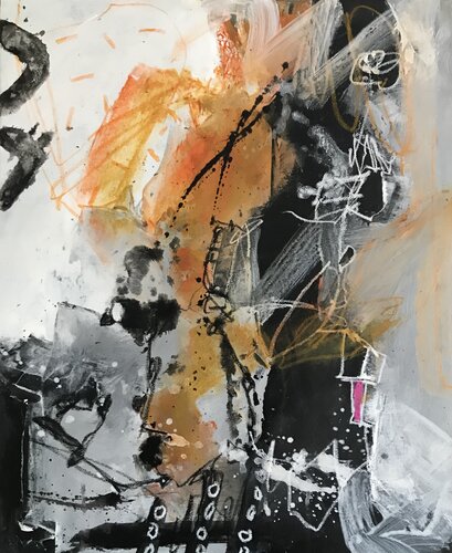 VIVRE CACHé ROSE de Francine Scrignac, Pintura a la venta en Singulart