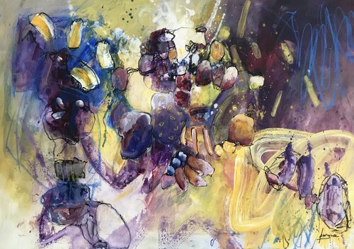 FICTION di Francine Scrignac, Pittura in vendita su Singulart