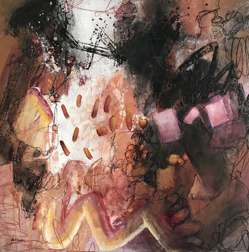 LE FIL ROUGE de Francine Scrignac, Pintura a la venta en Singulart