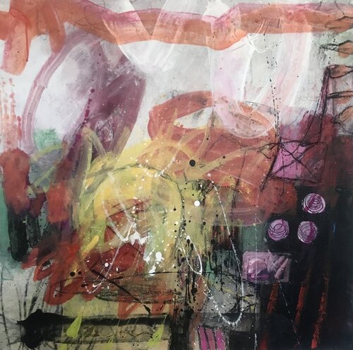 UN CHEMIN JUBILATOIRE 2 van Francine Scrignac, Schilderij te koop op Singulart