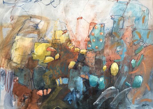 CARNAVAL di Francine Scrignac, Pittura in vendita su Singulart