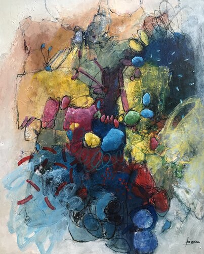 LA VIE EST BELLE van Francine Scrignac, Schilderij te koop op Singulart