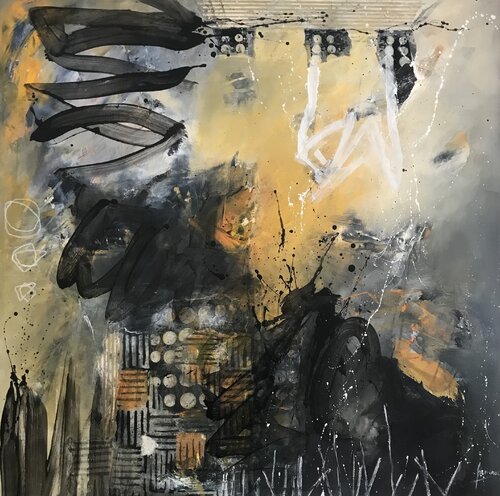 CREPUSCULE van Francine Scrignac, Schilderij te koop op Singulart