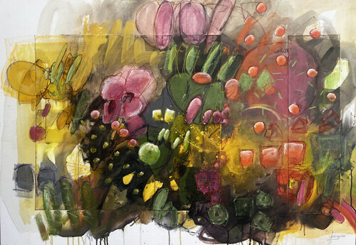 JARDIN COSMIQUE van Francine Scrignac, Schilderij te koop op Singulart