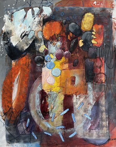 TOUTE UNE HISTOIRE van Francine Scrignac, Schilderij te koop op Singulart