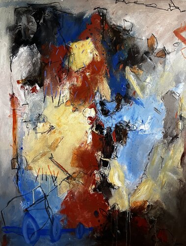 EFFETS TELLURIQUES.19 di Francine Scrignac, Pittura in vendita su Singulart