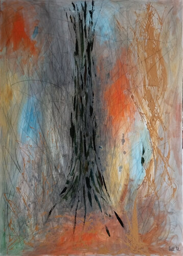 "NI CONOCE LA SOMBRA, NI LA EVITA" van T Bret, Schilderij te koop op Singulart